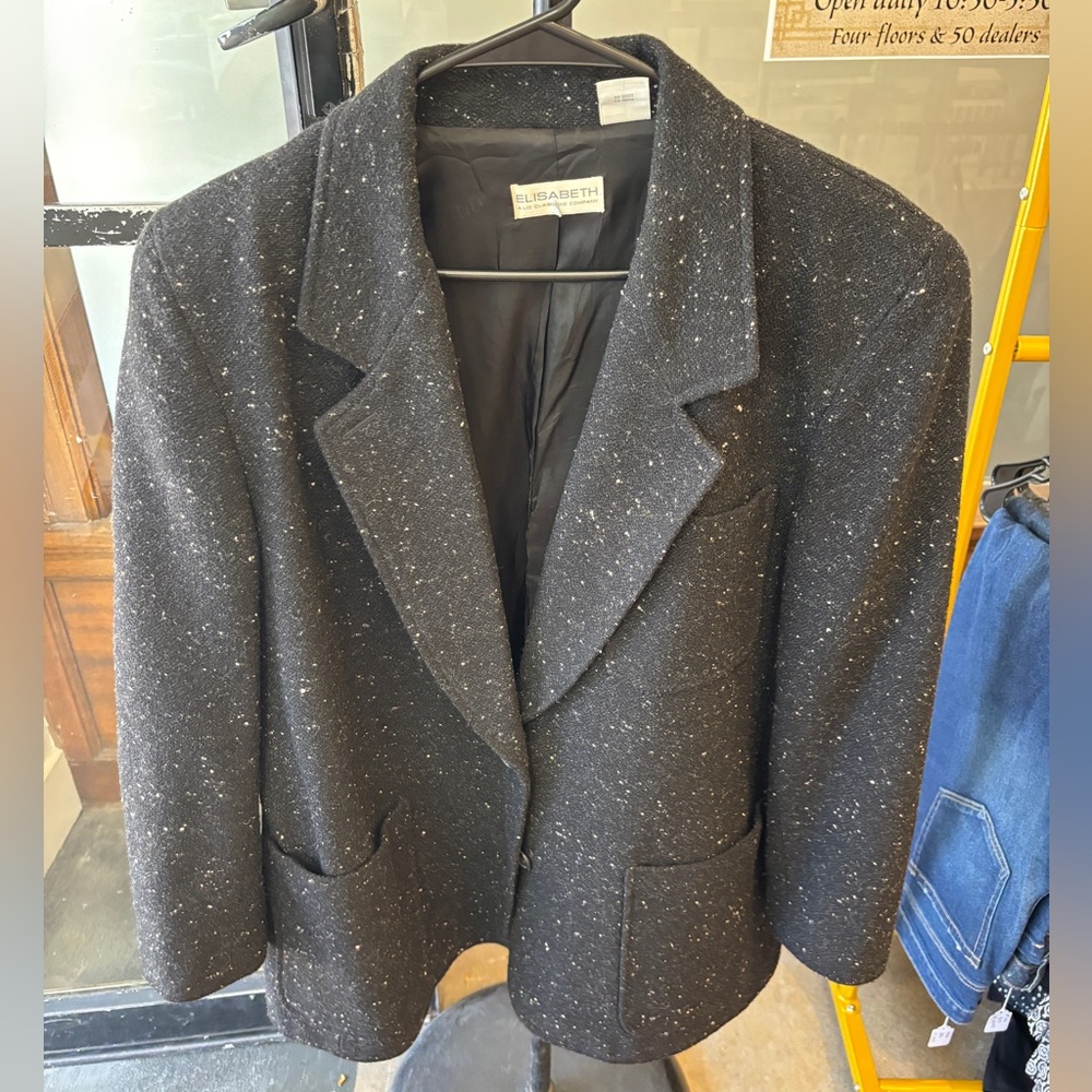 J.Elizabeth Black Blazer Classic Suit Jacket